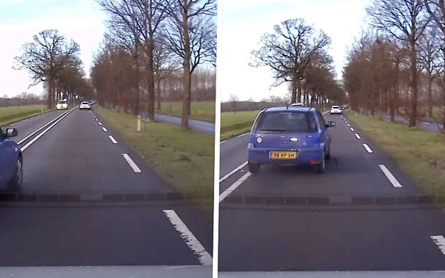 Aso in Opel Corsa maakt nu al de gevaarlijkste inhaalactie van 2025